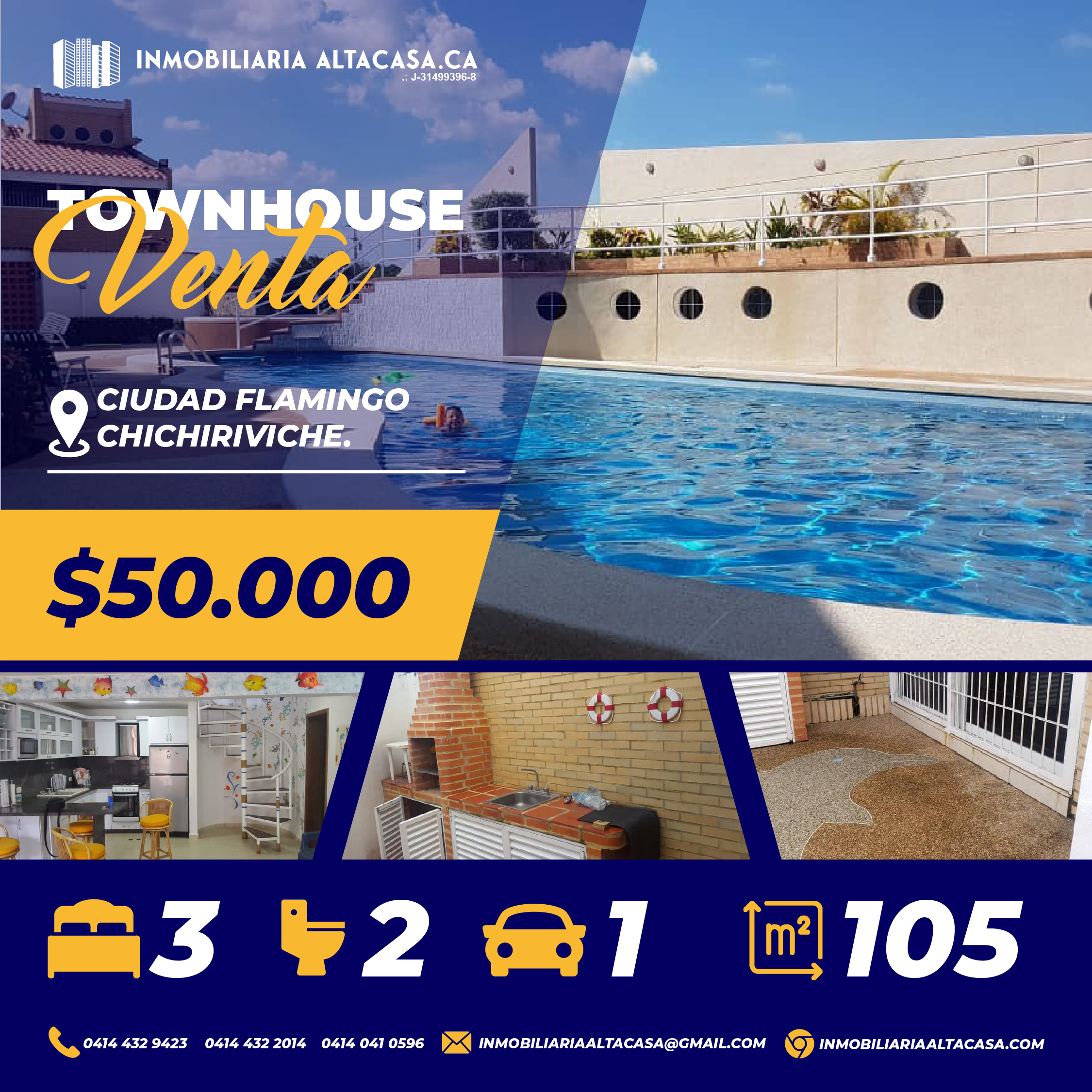 Altacasa Vende Excelente Townhouse En Ciudad Flamingo, Chichiriviche