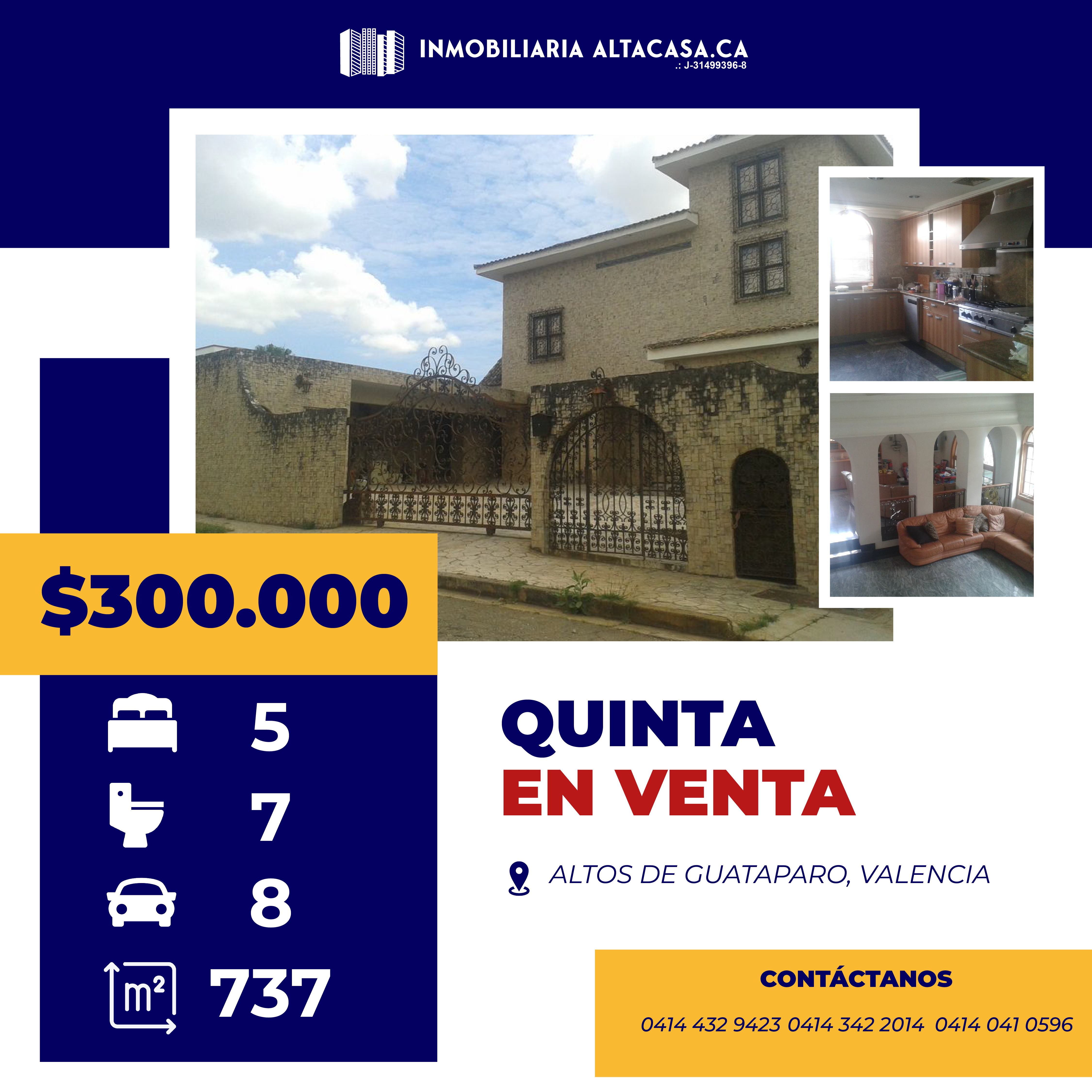 Oportunidad Se Vende Exclusiva Quinta Altos De Guataparo