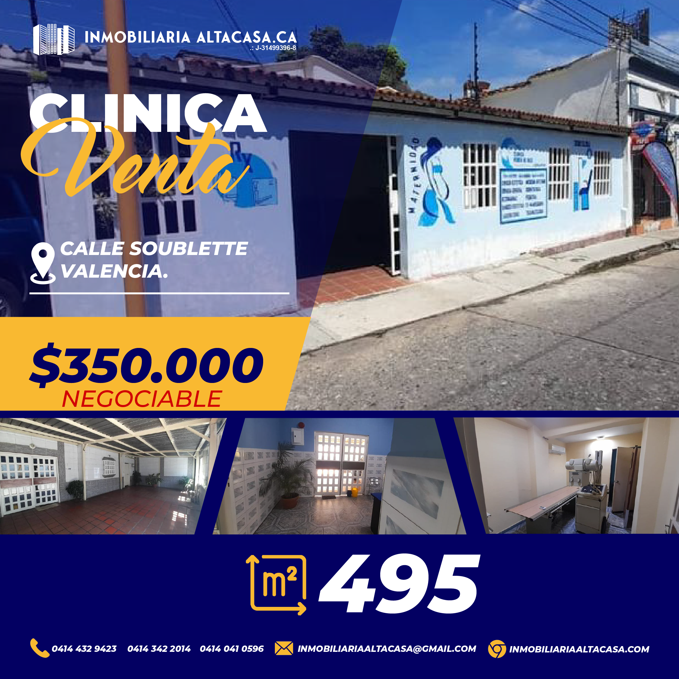 Inmobiliaria Altacasa Vende Excelente Clinica En El Centro De Valencia !!!