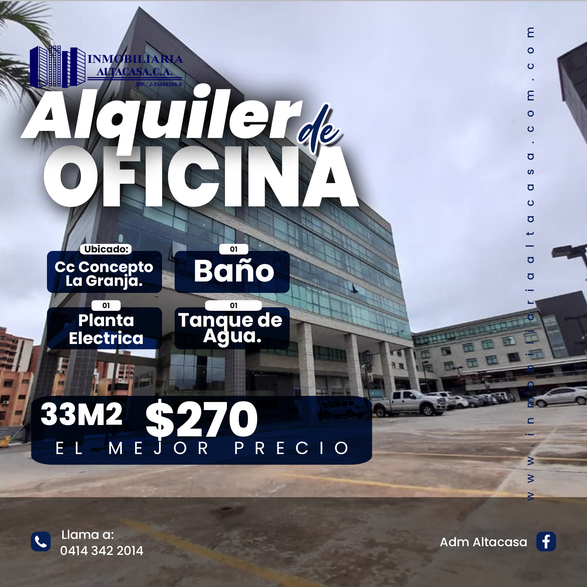 ALQUILER DE OFICINA – CONCEPTO LA GRANJA