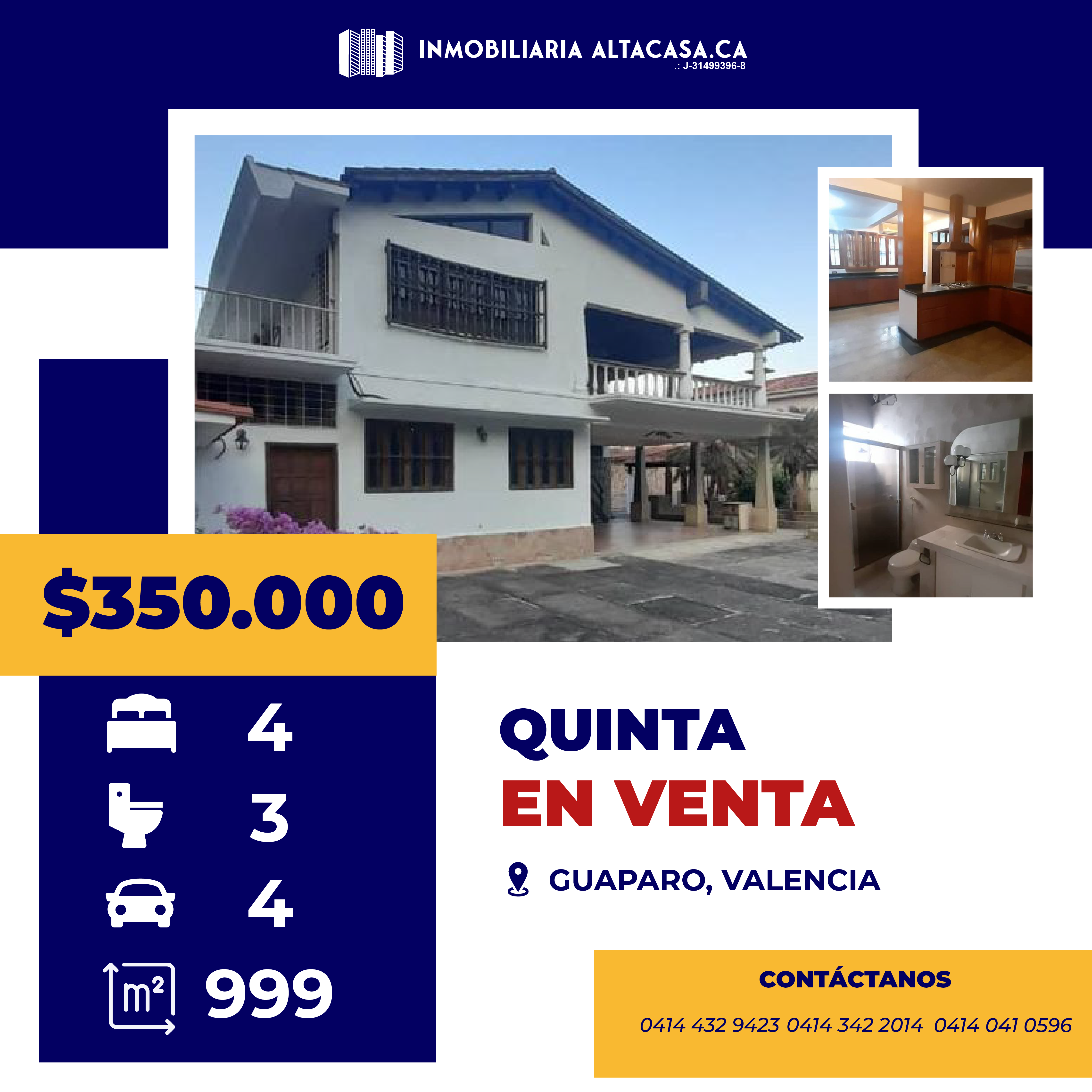 ALTACASA VENDE EXCELENTE QUINTA