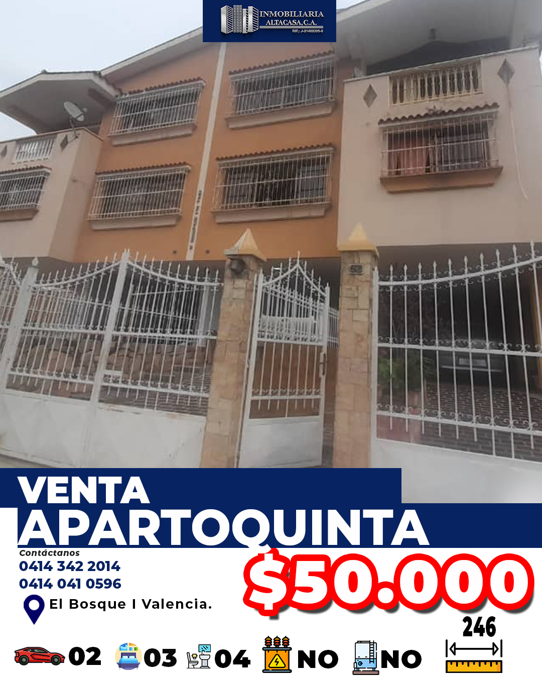 ALTACASA VENDE EXCELENTE APARTOQUINTA EN EL BOSQUE