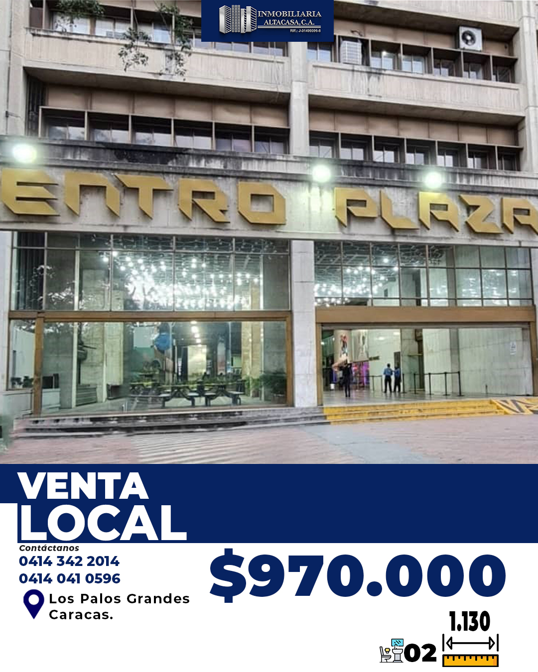 ALTACASA VENDE EXCELENTE LOCAL EN CARACAS