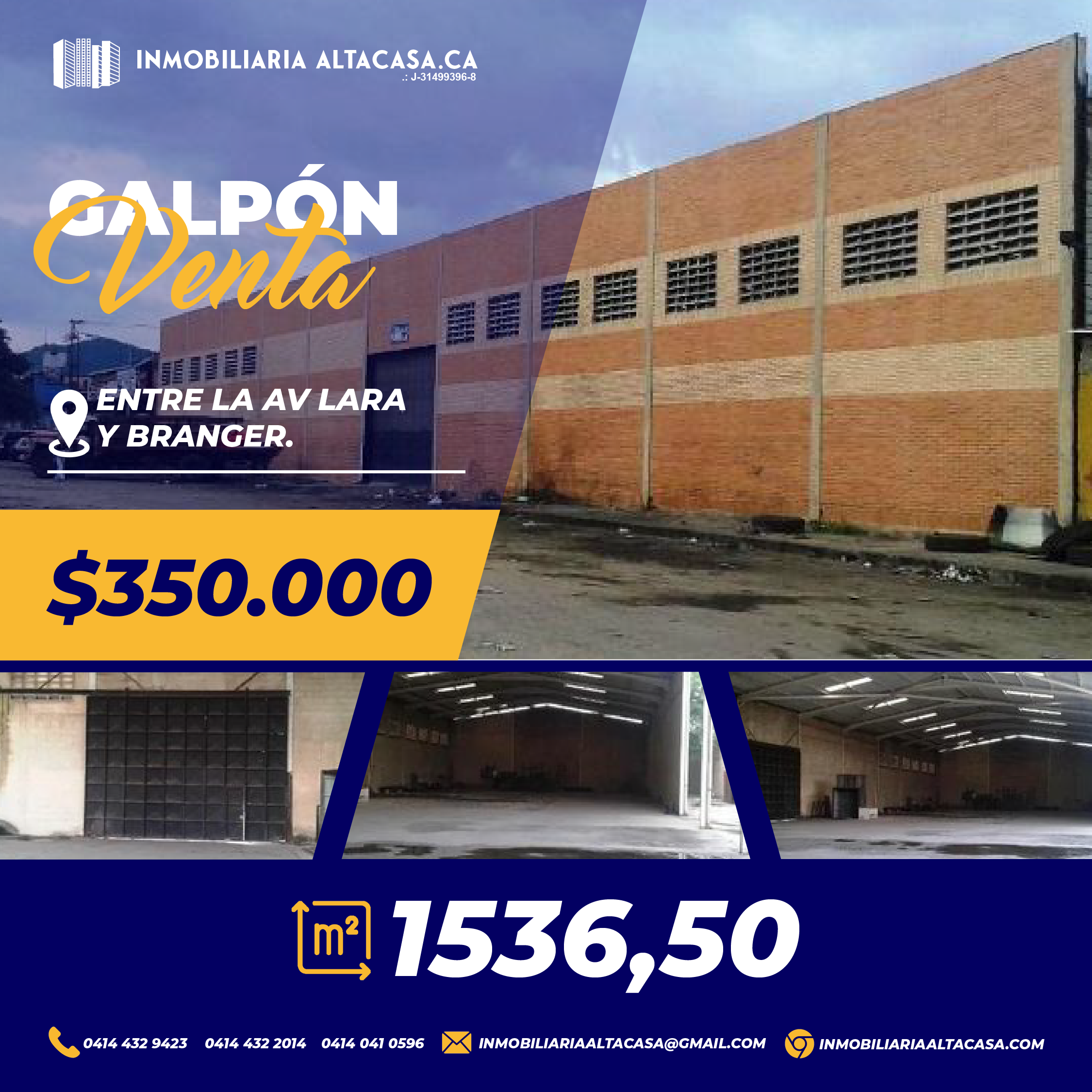 Se Vende Excelente Galpón A Estrenar Detrás Avenida Branger