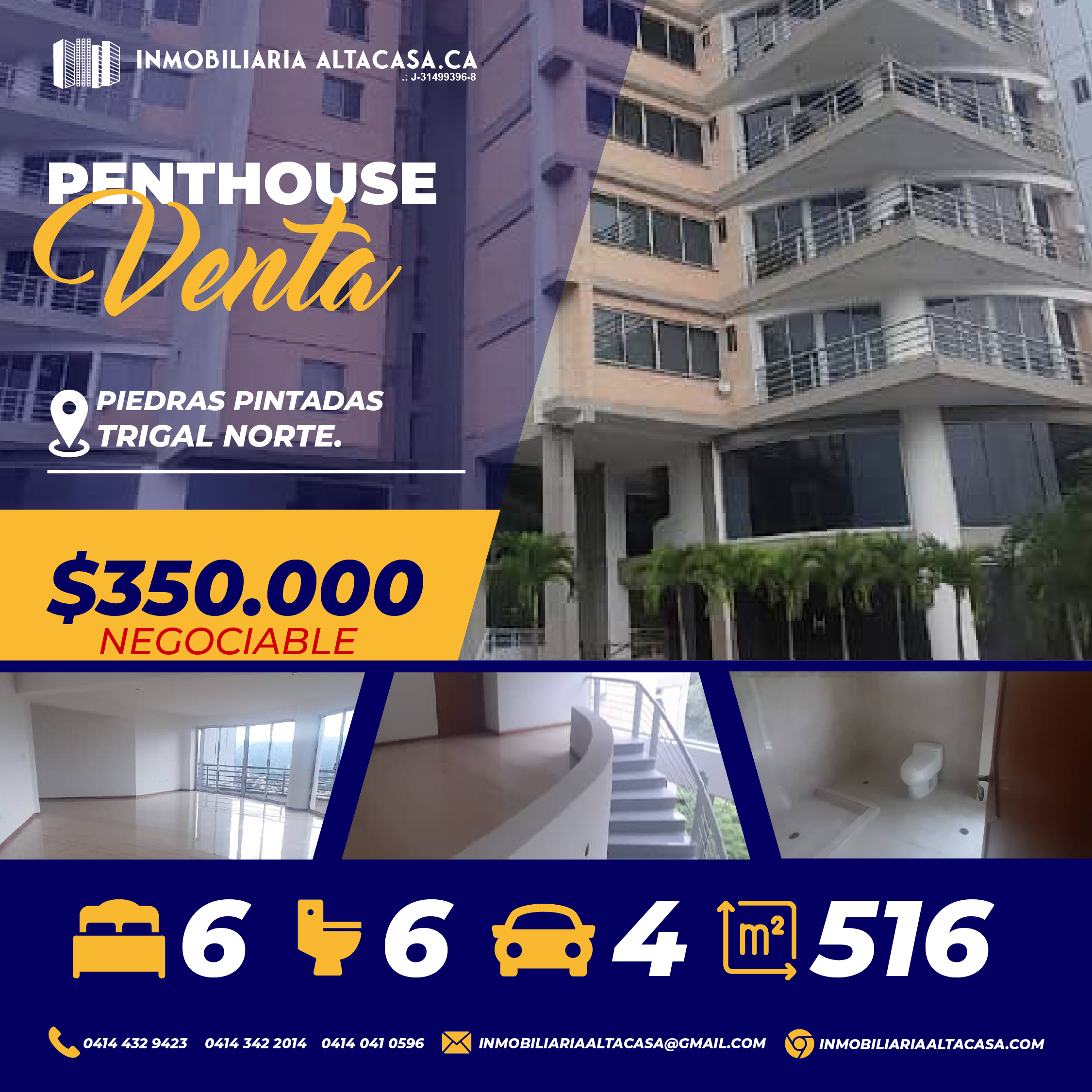 Altacasa vende Excelente Penthouse en el Trigal