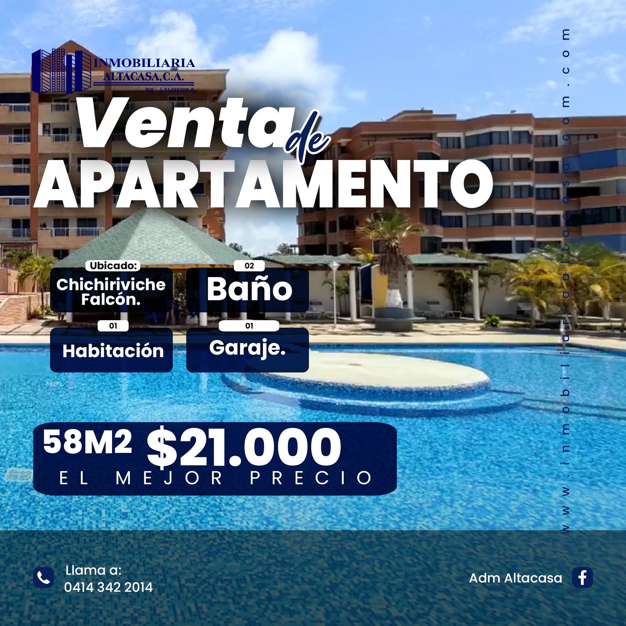 Altacasa vende Excelente Apartamento Amoblado en Chichiriviche en Conjunto Punta de Playa