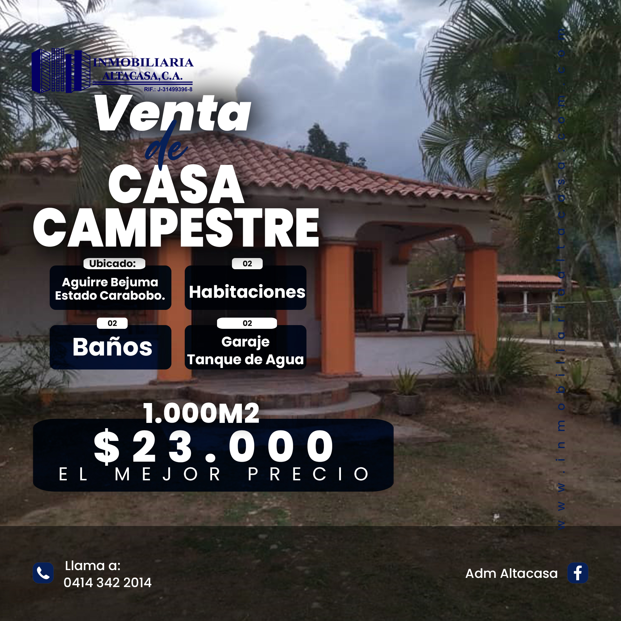 Casa Campestre  Ubicada en Aguirre Bejuma Estado Carabobo