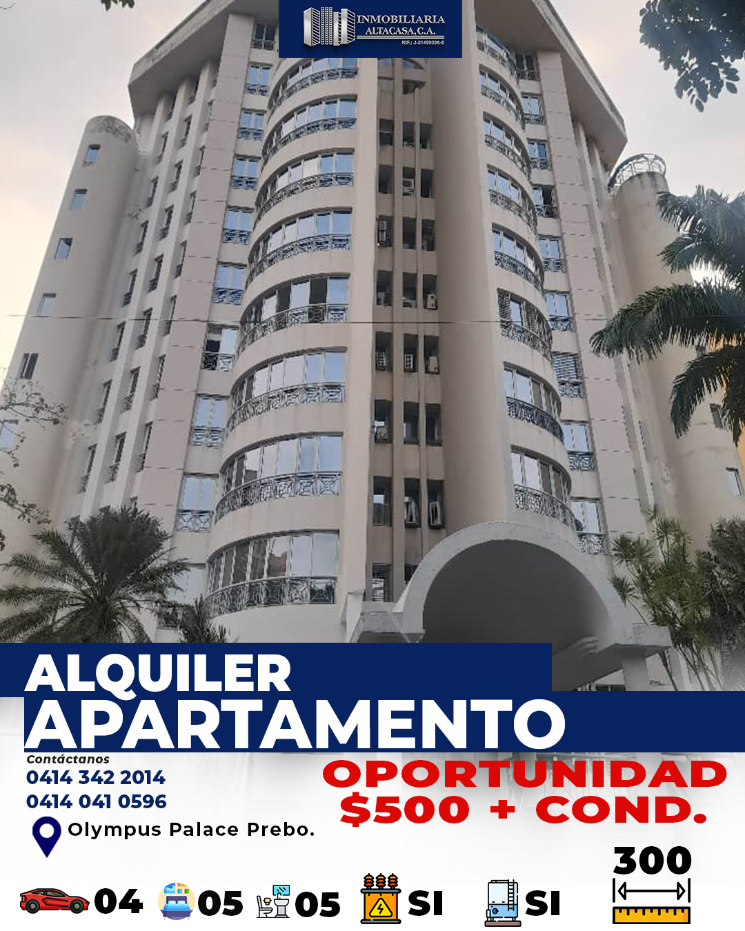 Apartamento en alquiler Prebo